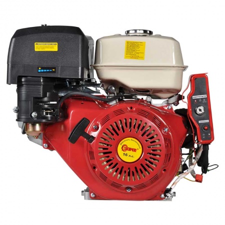 Двигатель бензиновый 190 FE для культиваторов (электростартер) (16 л.с., вал шлиц. ф25мм х40мм)
