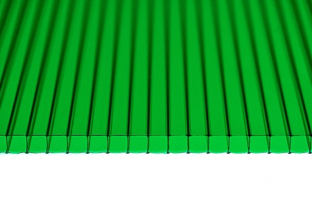 Сотовый поликарбонат 4 мм зеленый «BEROLUX»